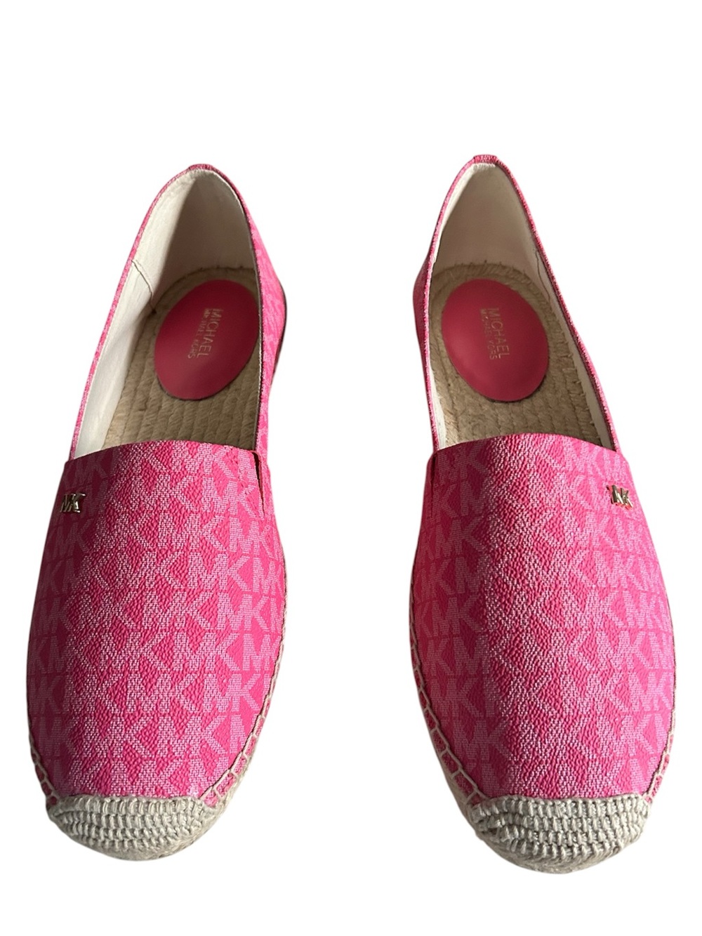 NEW IN BOX Michael Kors Pink Slip-On Espadrille Flats Size 10